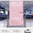 LARVENDER Carry On Luggage 22x14x9 Airline Approved, 20 Inch Expandable PC+ABS Hardside Suitcase Carry On Luggage with Spinner Wheels TSA Lock for Women Men (Pink), 20 Inch - EXT