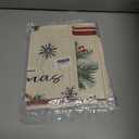 Merry Christmas Pine Basket Dining Table Runner, Xmas Red Berries Snowflake Burlap Kitchen Decoration, Winter Holiday Indoor Outdoor Home Decor Party Supply 13 x 72 Inches, Pack Of 3