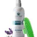 Lillian Ruff Waterless No-Rinse Dog Dry Shampoo Spray with Hydrating Essential Oils - pH-Balanced Dry Shampoo for Dogs - Clean, Condition, Detangle & Deodorize Dry, Sensitive Skin (16oz/Brush)