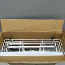 MAJALiS White Dish Drying Rack Over The Sink with Utensil Holder | Expandable Stainless Steel Dish Drainer for Small Kitchen, Apartment, RV, Counter Space Saving, Perfect Fit, Rustproof
