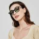 Gtand Unisex Vintage Retro Square Style Tinted Sunglasses For Men Women Fashion Rectangle Sun Glasses 52mm