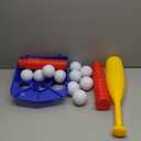 Kids Tee Ball Set with 10 Balls  Adjustable Height Batting Tee for Toddlers & Kids  Indoor Outdoor Baseball Training Toy for Beginners