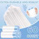 2 x 60 Count Cat Litter Box Liners, Heavy Duty for Self Cleaning Litter Box1113 (blue-white1.1)