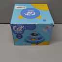 Cat Toys,4-in-1 Automatic Kitten Toy for Bored Indoor Adult Cats, Electric Flying Butterfly, Whack a Mole, Feather Track Balls, Blue