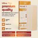 AllSett Health Silicone Sheets for Scars, Post Surgery, Tummy Tuck, CSection Recovery, Keloid Bump Removal, Stretch Marks Removal, Face Acne (6 Inch x 1.6 Inch)  Pack of 2