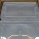 IRIS USA 6-Pack Storage Bins with Lids, 6 Quart - Crystal Clear, Shoe Boxes Stackable Containers Organize Shoes Closet Shelves, Teacher Tools Classroom Organization, Game - BPA-Free Plastic