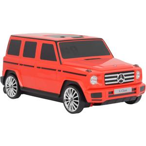 Best Ride On Cars Mercedes G-Class Stylish Large All-in-One Suitcase Ride-On SUV Vehicle & Carry-On Stroller Luggage, for Kids Age 2 to 6, Red