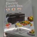 Electric-Lunch-Box-Heated-Food-Warmer 100W Heating Lunchbox for Adults 1.8L Portable Food Heater for Work/Car, 12V/24V/110-230V Lonchera Elctrica Porttil with Fork Spoon (Black)