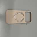 TORRAS Q3 Silicone 360 Spin for iPhone 17 Pro Case with Stand, Fit for MagSafe, Magnetic Ring Kickstand with Camera Control, Liquid Silicone Rubber Soft Phone Case for iPhone 17 Pro 6.3'', Dune Beige
