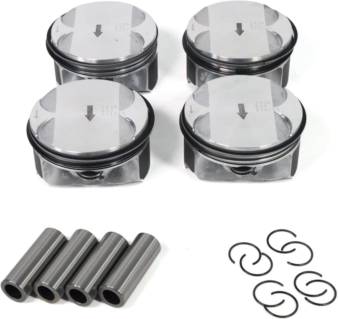 4pcs Engine Piston Rings Kit for Chevy Captiva Cobalt Equinox HHR Impala 2.4L Complete Set Professional Grade Direct Replacement
