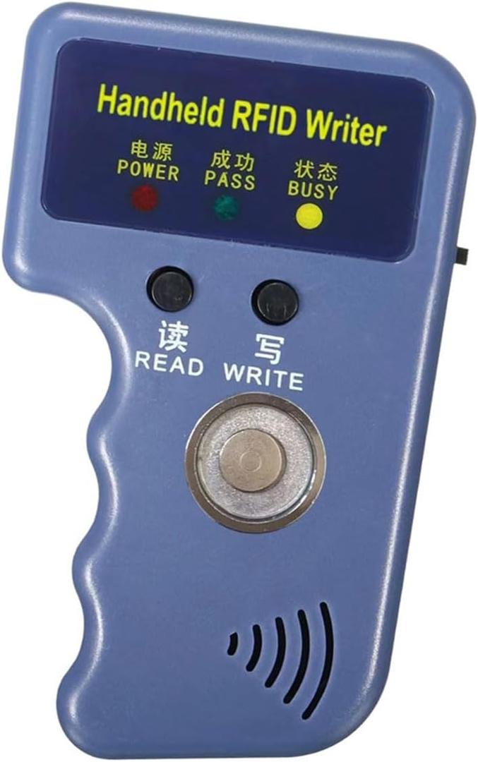 2 in 1 Handheld 125khz RFID Smart ID Card Duplicator, iButton Touch Memory Key Copier, Used for Rewritable T5577/EM4305 125Khz RFID Card & ibutton RW1990/RW2000/TM01
