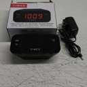 Timex Alarm Clock with Large Display, Digital Alarm Clock for Bedroom Includes 120V Universal Power Adapter (T121B - Black)
