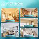 FREELICHT 6 Pack Retrofit LED Recessed Lighting 6 Inch, Selectable 2700K/3000K/4000K/5000K/6000K, Dimmable Flat LED Can Lights, 10W=110W, 1000LM, IC & Damp Rated, ETL & FCC, White