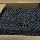 GRUHUM Jute Runner Rug 2'6"x 8' ft Natural Fiber Black Rectangular Jute Area Rug Leather Handwoven Boho Farmhouse Braided Rustic Vintage Eco Friendly Rug Kitchen Livingroom Bedroom Hallways Enterways