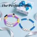 2 x AICase for Demon Merch Hunters Inspired Rumi Zoey Mira Bracelets Set, Huntrix Stuff Merchandise Costume Outfits Accessories Jewelry Birthday Party Favors Halloween Christmas Valentines Day Gifts