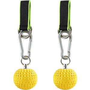 Climbing Pull Up Power Ball Hold Grips with Straps, Non-Slip Hand Grips Strength Trainer Exerciser for Bouldering, Pull-up, Kettlebells, Fitness, Workout