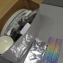 201-piece disposable party tableware set with paper plates, cups, napkins, straws, tablecloths, plastic knives, forks and spoons for a variety of party occasions for up to 25 people (Silver Star)