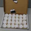 Homemory 24-Pack Flameless LED Tea Lights Candles Battery Operated, 200+Hour Fake Electric Candles TeaLights for Votive, Aniversary, Wedding Centerpiece Table Decor, Funeral, Halloween, Christmas (Warm White Glow  Ivory Body)