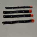 Threaded Replacement Packout Rails -10.4" (265mm) Compatible with Milwaukee Packout Drawer Tool Boxes (48-22-8442, 8443, 8444, 8447) - Aluminum Rails - Fits Packout Accessories-Black