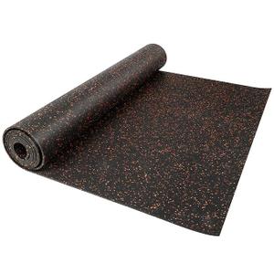 Happybuy Heavy Duty Gym Flooring Rubber Rolls Vulcanized Rubber Flooring Equipment Mats for Gym or Home, Size: 4' x 10'
