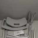 Medline Bath Chair, Bench, Seat, Stool for Disabled, Seniors & Elderly Bathroom Transfer Inside Shower/Tub/Bathtub 400 Lbs. Capacity, Gray
