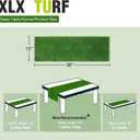 XLX TURF Green Artificial Grass Table Runner for Sport Golf Spring Summer Party Decorations - 12 x 36 Inches Short Fake Grass Crafts Table Centerpiece Wedding Baby Shower