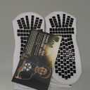 Lux Dual Grip Socks - Soccer Grip Socks for Men and Women. GripArray Performance & Comfort (Large, White)