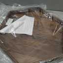 12" Small Hexagonal Black Walnut Wood Ottoman Tray