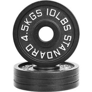 Fitvids 2-Inch Olympic Cast Iron Weight Plate for Strength Training & Weightlifting, Multiple Sizes