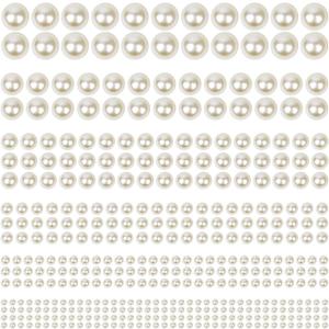 1980Pcs Self Adhesive Pearl Stickers, Shynek Pearls Sticker Gems for Hair, Face, Makeup, Eye, Nail, Crafts, Assorted Sizes