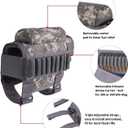 2 x Rifle Buttstock, Hunting Shooting Tactical Cheek Rest Pad Ammo Pouch with 7 Shells Holder