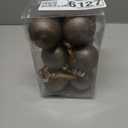 Yunlly 12 Pcs Neutral Textured Christmas Ball Ornaments Rustic Earth Toned Xmas Ornaments Antique Farmhouse Modern Christmas Decor for Tree Home Decor(Copper Brown,3.2 Inch,Neutral)