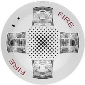 Edwards EGCAVWF - Ceiling Horn Strobe, 15-115cd, White, FIRE Marking