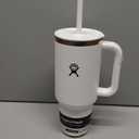 Hydro Flask Travel Tumbler with Handle, Lid and Straw - Insulated Stainless Steel in 40 Oz White