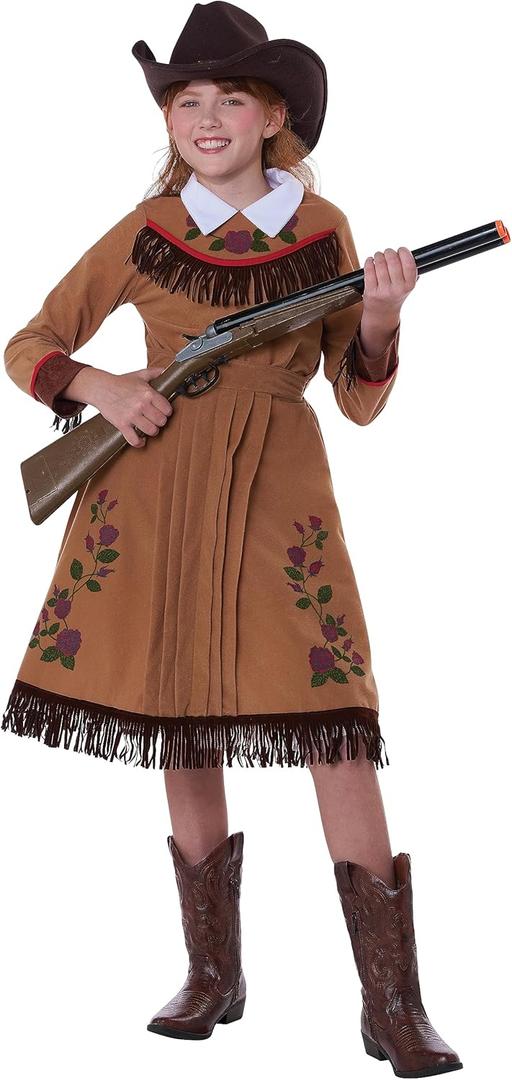 California Costumes Girl's Annie Oakley Costume Medium (Tan)