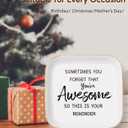 Stocking Stuffers for Women Teen Girls, Unique Gifts for Friends Sister Coworkers Mom Daughter - Inspirational Gifts Sometimes You Forget Youre Awesome Jewelry Dish for Christmas, Birthday