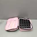 Nail Polish Organizer Holds 30 Bottles (15ml - 0.5 fl.oz) Double-layer Gel Nail Polish Kit Case, Nail Holder for Nail Lamp, Portable Nail Organizer and Storage for Nail Supplies (Pink)