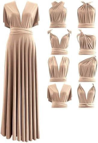 Infinity Dress with Bandeau, Made in USA, Multiway Bridesmaid Dress Convertible Dress, Long, Plus Size & Regular Size Maxi, Size 18-24 Plus