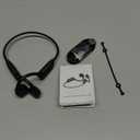Swimming headphones-bone conduction headphones, IP68 waterproof built-in MP3 player 32G memory, underwater swimming headphone, wireless open Earphones Bluetooth 5.3, for running, cycling (black)
