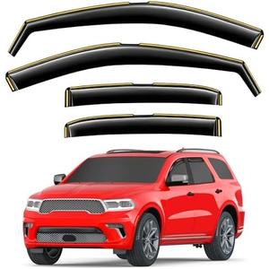 Window Rain Guards Fit for Dodge Durango 2011-2025 Extra Durable Window Visors Window Deflectors Vent Visors Vent Shades Car Accessories-4 pcs 2-Q15