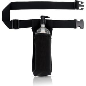 Massage Oil Holster, Adjustable and Durable Massage Holster, Bag only, Bottle not Included (Black)