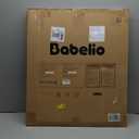 Babelio Baby Gate for Stairs, Kitchen & Doorways, 26-43" W 28" H No Bottom Bar| Easy Installation| One-Handed Operation| Auto-Close| Hardware Mount (Drill Needed) Safety Dog/Pet Gate Indoor (White)
