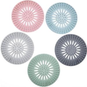 3 x Hair Catcher Shower Drain Covers Durable Silicone Bathtub Hair Stopper Easy to Install Shower Tub and Sink, Pack of 5