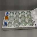 NFZUNW Cupping Therapy Sets, 14 Cups Thick Chinese Acupoint Glass Cupping Therapy Set for Professionals,for Massage Back and Relieve Fatigue