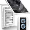 Container Solar Vent Kit with Thermostat for Automatic Vent on Temperature
Shipping Container Vents with 25W Foldable Panel, Rain and Hail Proof, Suitable for Container Houses, Containers, Offices