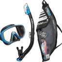 TUSA Sport Adult Serene Mask and Dry Snorkel Combo with Reusable Travel Bag