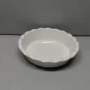 Mora Ceramic Deep Fluted Pie Dish for Baking - 9 inch Porcelain Pie Plate for Apple, Quiche, Pot Pies, Tart, etc. - Modern Farmhouse Style - Vanilla White