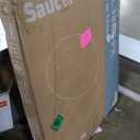 DUMOS Saucer Chair for Adults, Teens, Faux Fur XL Circle Chair for Bedroom, Dorm & Gaming, Foldable Comfy Accent Seat for Small Spaces, Oversized Style Thick Padded Meatal Frame, Pink