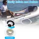 3 x Inflatable Boat Air Valve, 2pcs Air Valve Inflatable Boat Spiral Air Plugs One-Way Inflation Replacement Screw Boston Valve for Boats Rubber Dinghy Raft Kayak Pool Boat Airbeds (White)