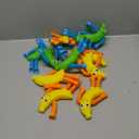 ShinyRelief 12 Pcs Telescopic Suction Cup Banana Toys Suction Pop Tubes Toys Rubber Banana Fidget Favor for Children with Autistic ADHD Anxiety Toddler Easter Basket Class Prizes